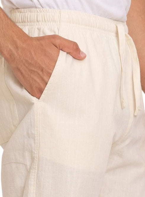 Off - White linen Pant - Khotwh